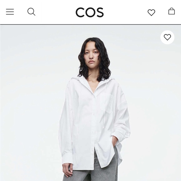 COS oversized hooded shirt - Picture 2 of 9